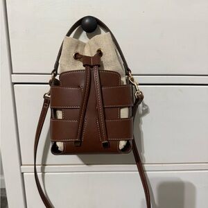 H&M Brown and Cream Mini Bag